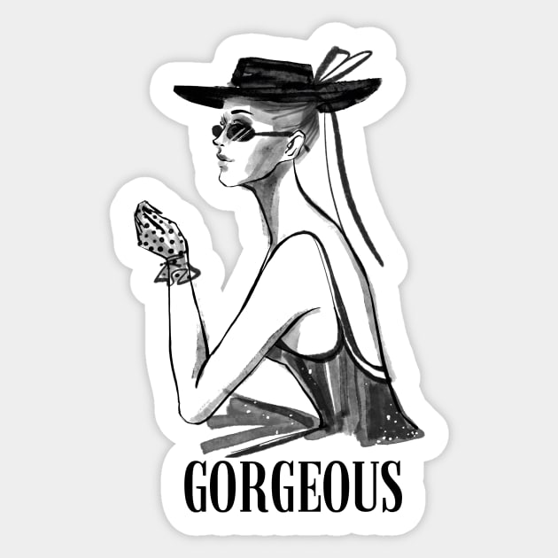 Gorgeous Sticker by Magitasy